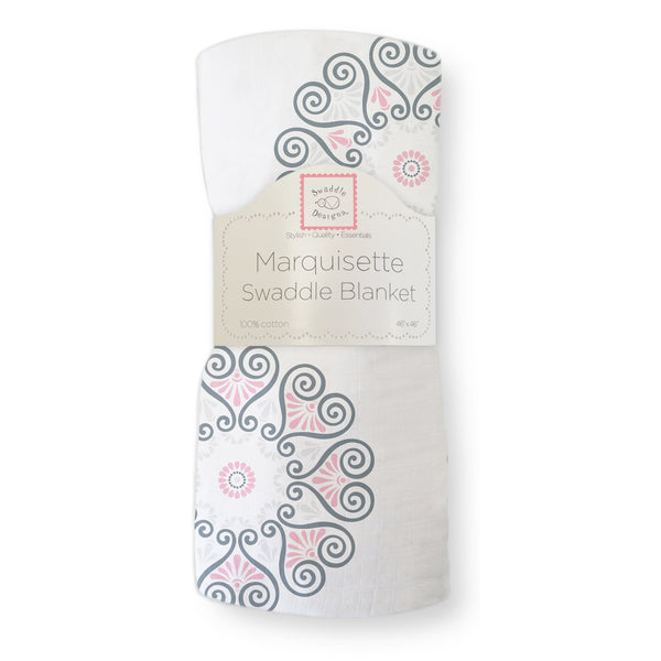 Marquisette Swaddle Blanket - Medallions