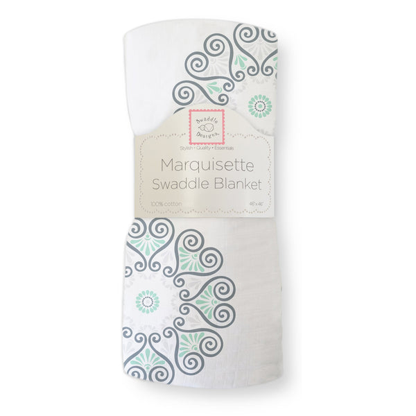Marquisette Swaddle Blanket - Medallions