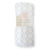 Marquisette Swaddle Blanket - Mod Circles on White