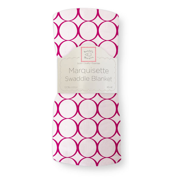 Marquisette Swaddle Blanket - Jewel Tone Circles