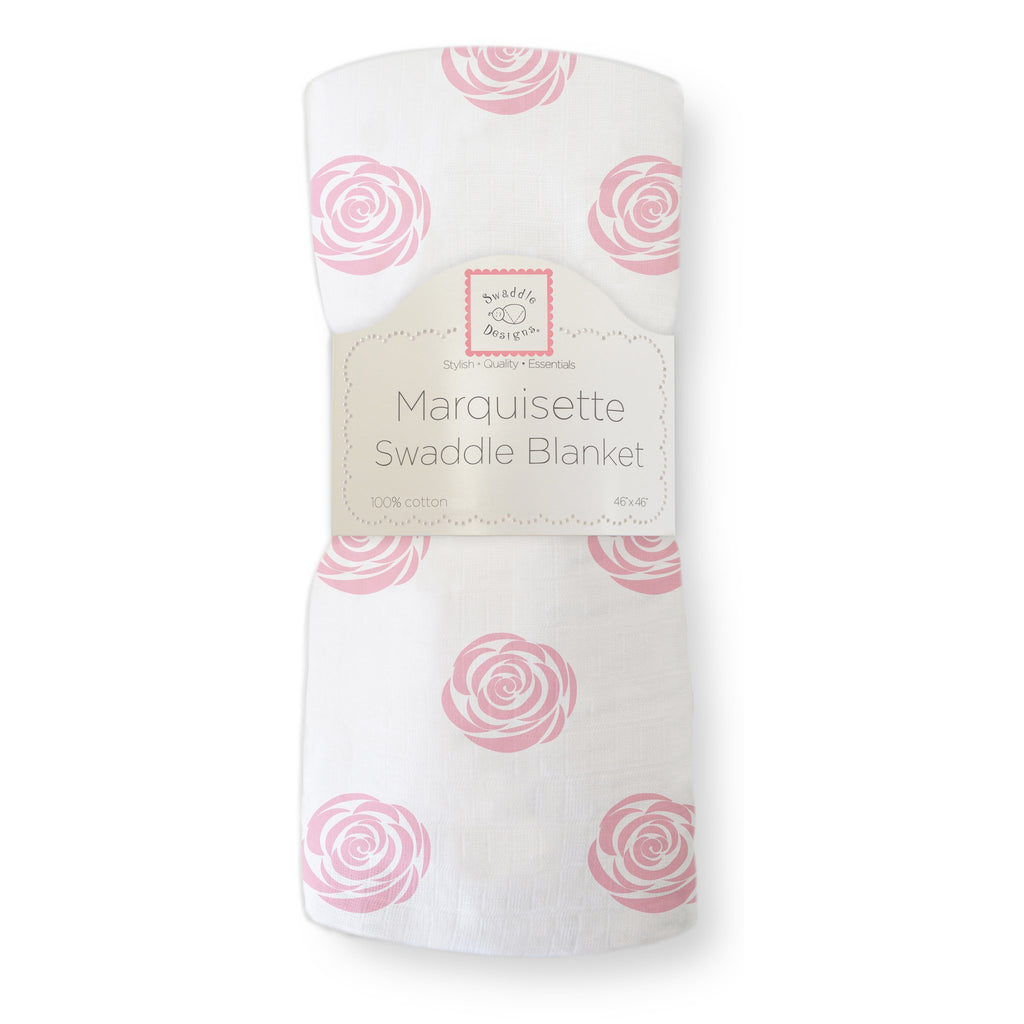 Marquisette Swaddle Blanket - Rose