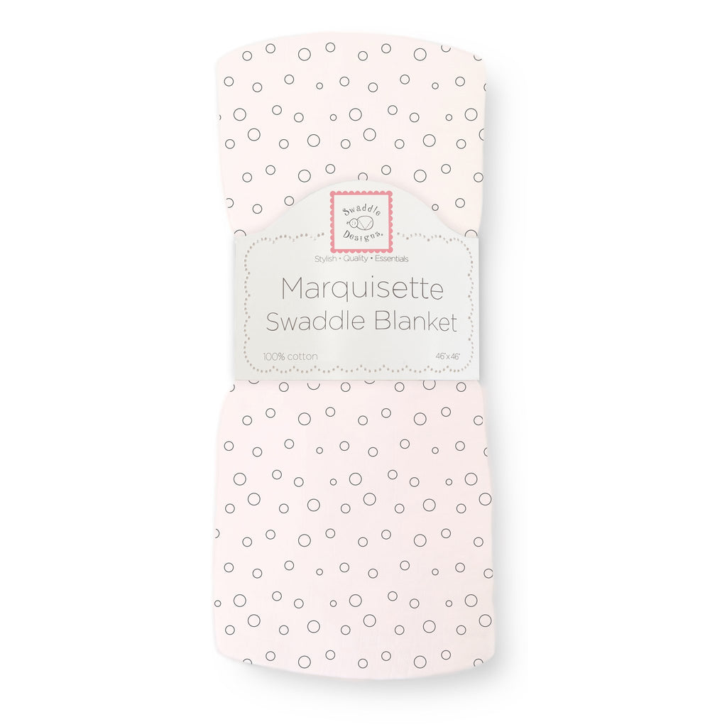 Marquisette Swaddle Blanket - Bubble Dots