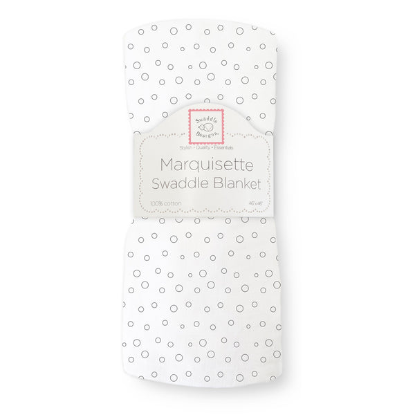Marquisette Swaddle Blanket - Bubble Dots