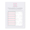 Marquisette Swaddling Blanket - Little Doggie + Simple Stripes (Set of 2)
