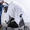 Marquisette Swaddle Blanket - Soft Black & White Cupcakes, Soft Black