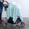 Marquisette Swaddle Blanket - Lush, SeaCrystal