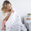 Marquisette Swaddle Blankets - Watercolor Ice Cream Cones & Multi-Dots