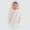 Marquisette Swaddle Blanket - Champagne, Soft Blue
