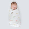 Marquisette Swaddle Blanket - Watercolor Ice Cream Cones