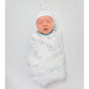 Muslin Swaddle Blanket and Hat Gift Set - Bunnie, Pastel Pink, Newborn