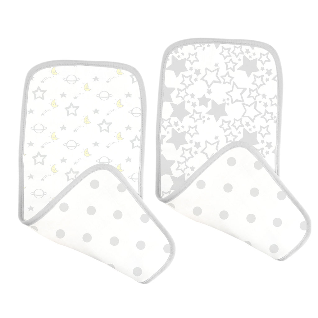 Muslin Baby Burpies - Goodnight Starshine (Set of 2)