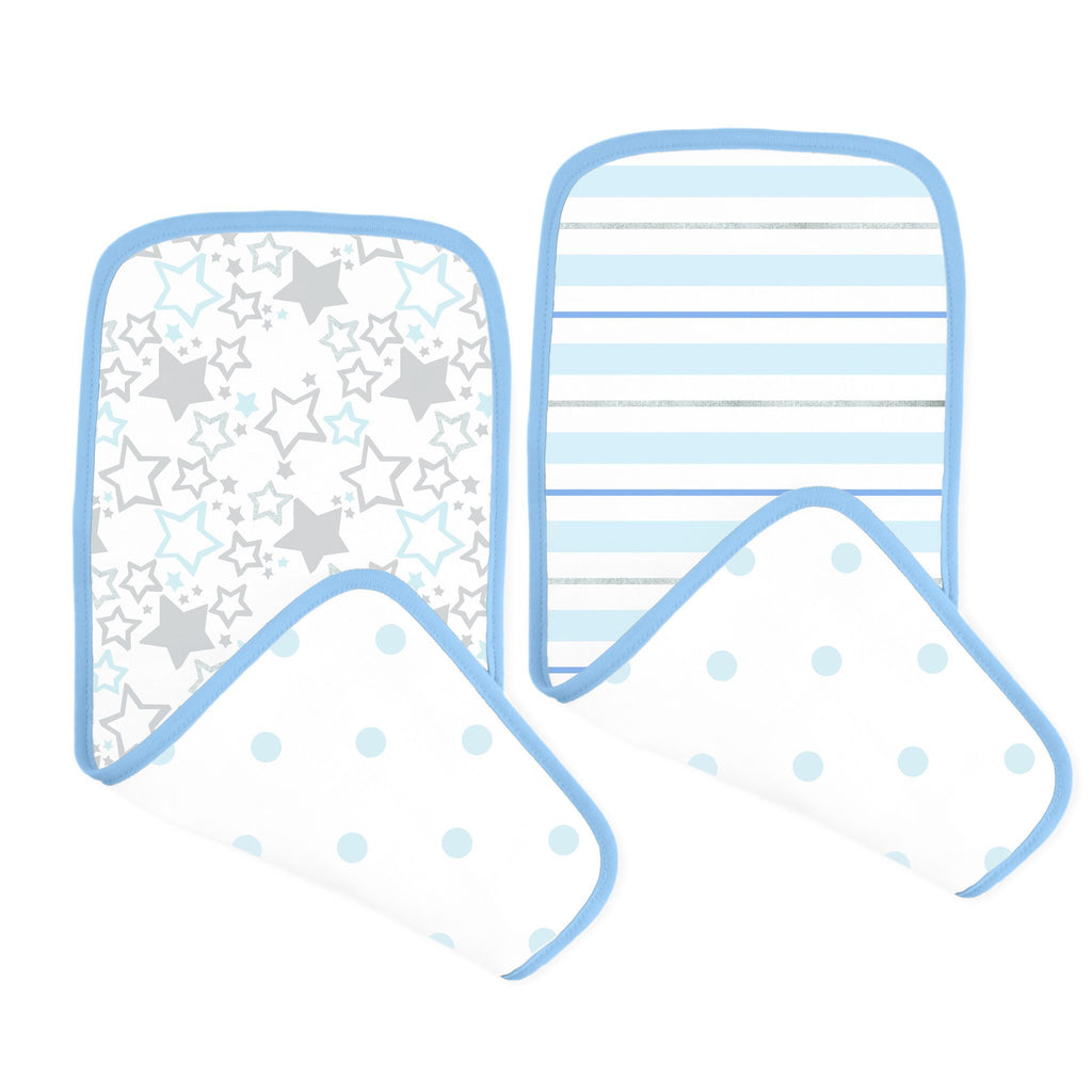 Muslin Baby Burpies - Shimmer (Set of 2)