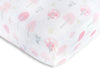 Muslin Fitted Crib Sheet - Pink Thicket