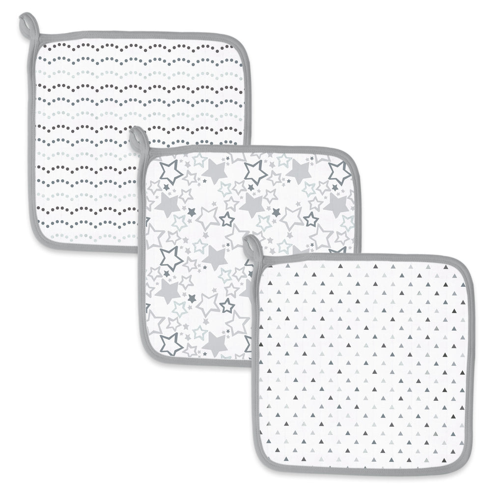 Muslin Washcloth - Shimmer (Set of 3)