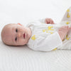 Muslin zzZipMe Sack  - Mama and Baby Giraffe, Yellow