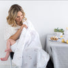 Muslin Swaddle Blanket - Unicorn, Pink