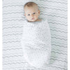 Muslin Swaddle Single - Dotted Scallops Shimmer, Sterling