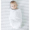 Muslin Swaddle Single - Tiny Triangles Shimmer, Sterling