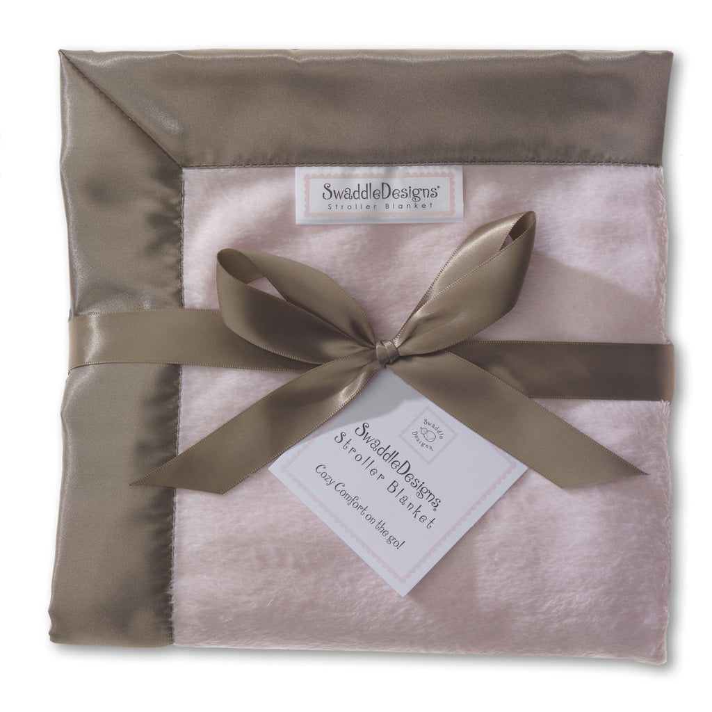 Stroller Blanket - Baby Velvet Taupe Gray