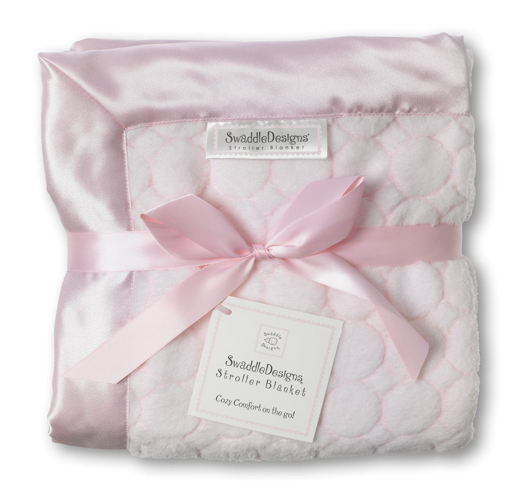 Stroller Blanket - Pastel Puff Circle