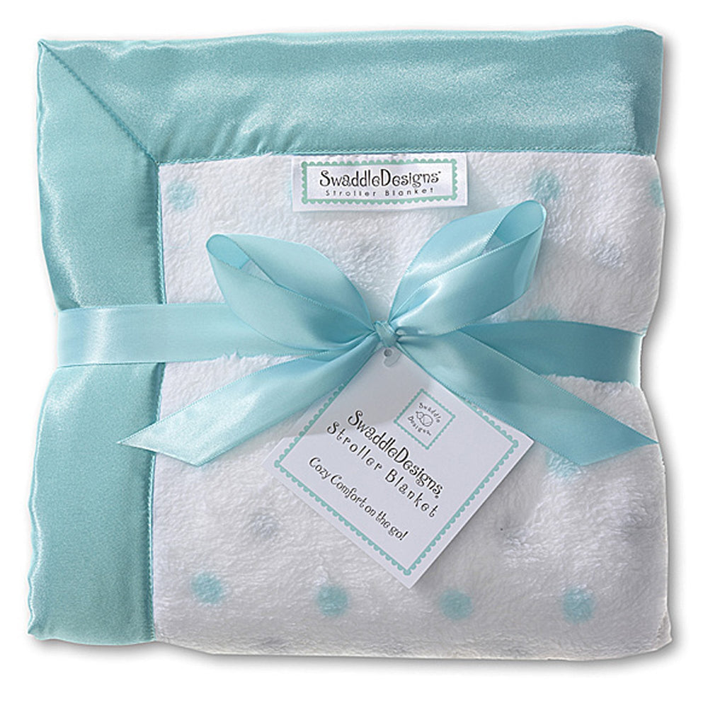 Stroller Blanket - Pastel & Sterling Dots