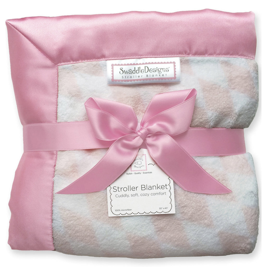 Stroller Blanket - Forever Diamond, Pink, Large, 30x40 inches