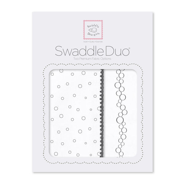 SwaddleDuo - Bubble Dots and Champagne