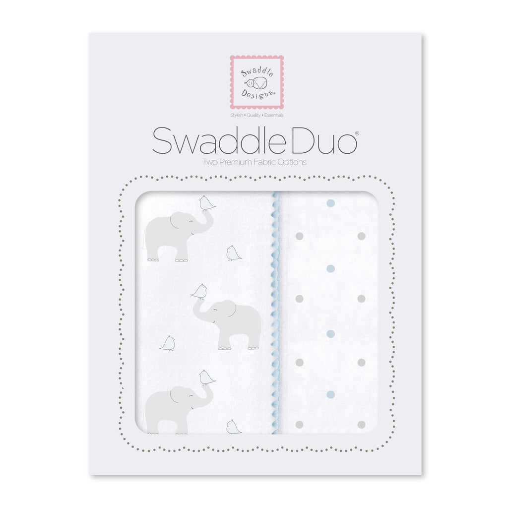 SwaddleDuo - Elephant & Chickies