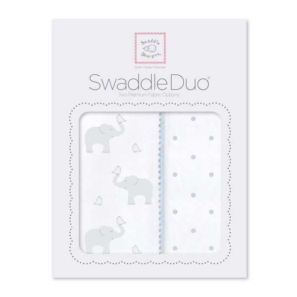 SwaddleDuo - Elephant & Chickies