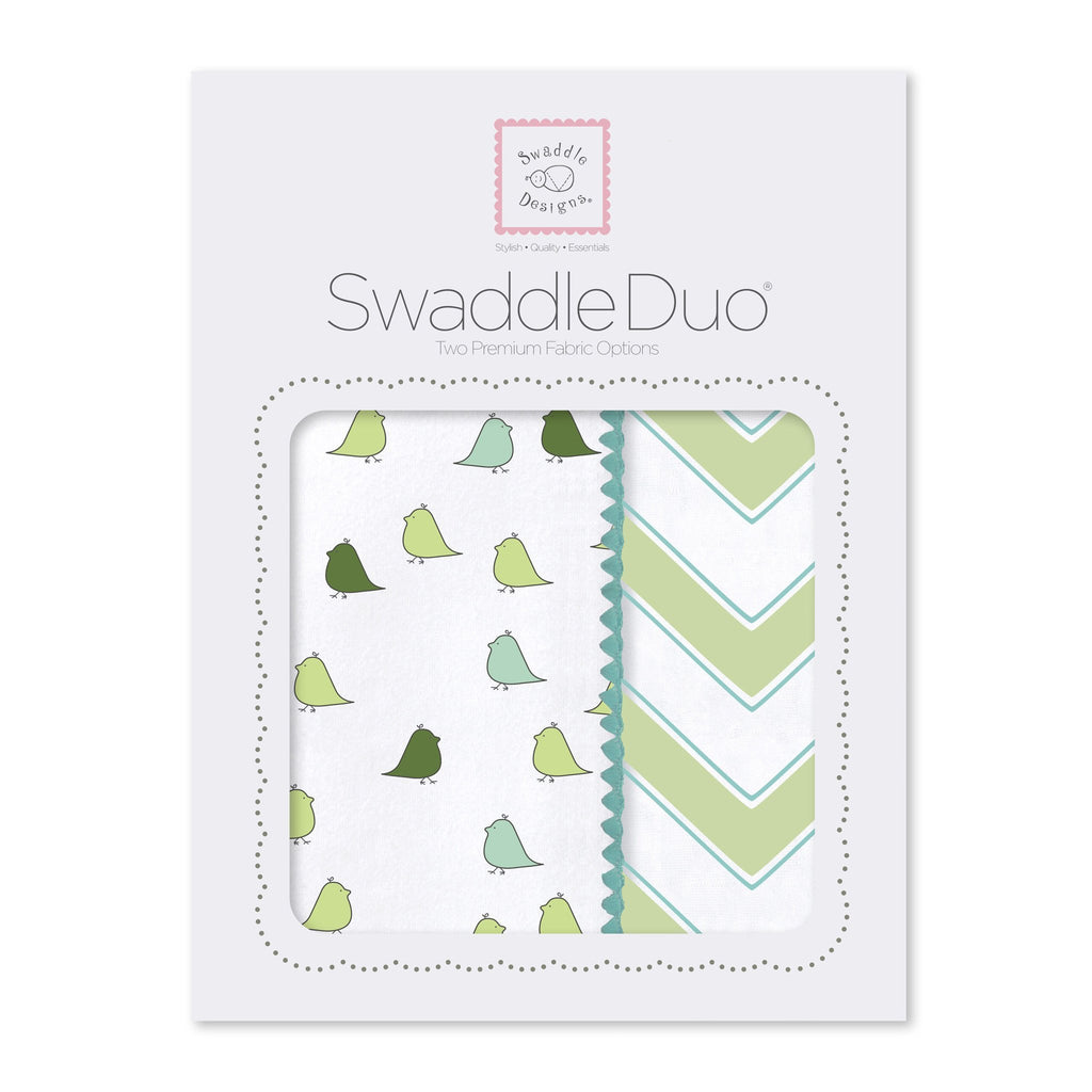 SwaddleDuo - Little Chickies & Chevron