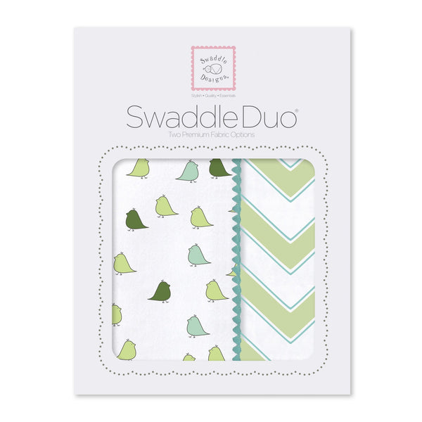 SwaddleDuo - Little Chickies & Chevron