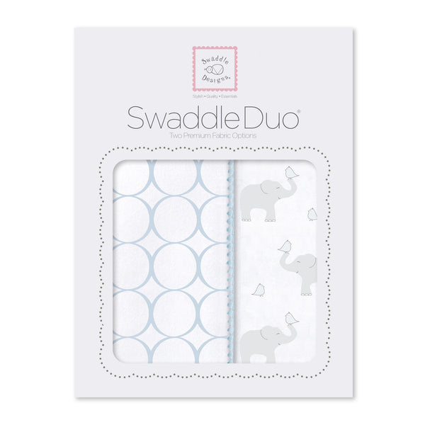 SwaddleDuo - Geo Floral Chevron (Set of 2)