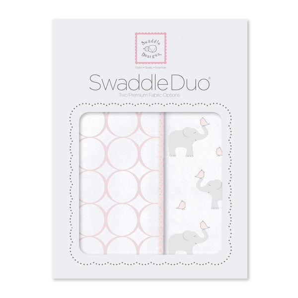 SwaddleDuo - Geo Floral Chevron (Set of 2)
