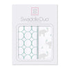 SwaddleDuo - Geo Floral Chevron (Set of 2)