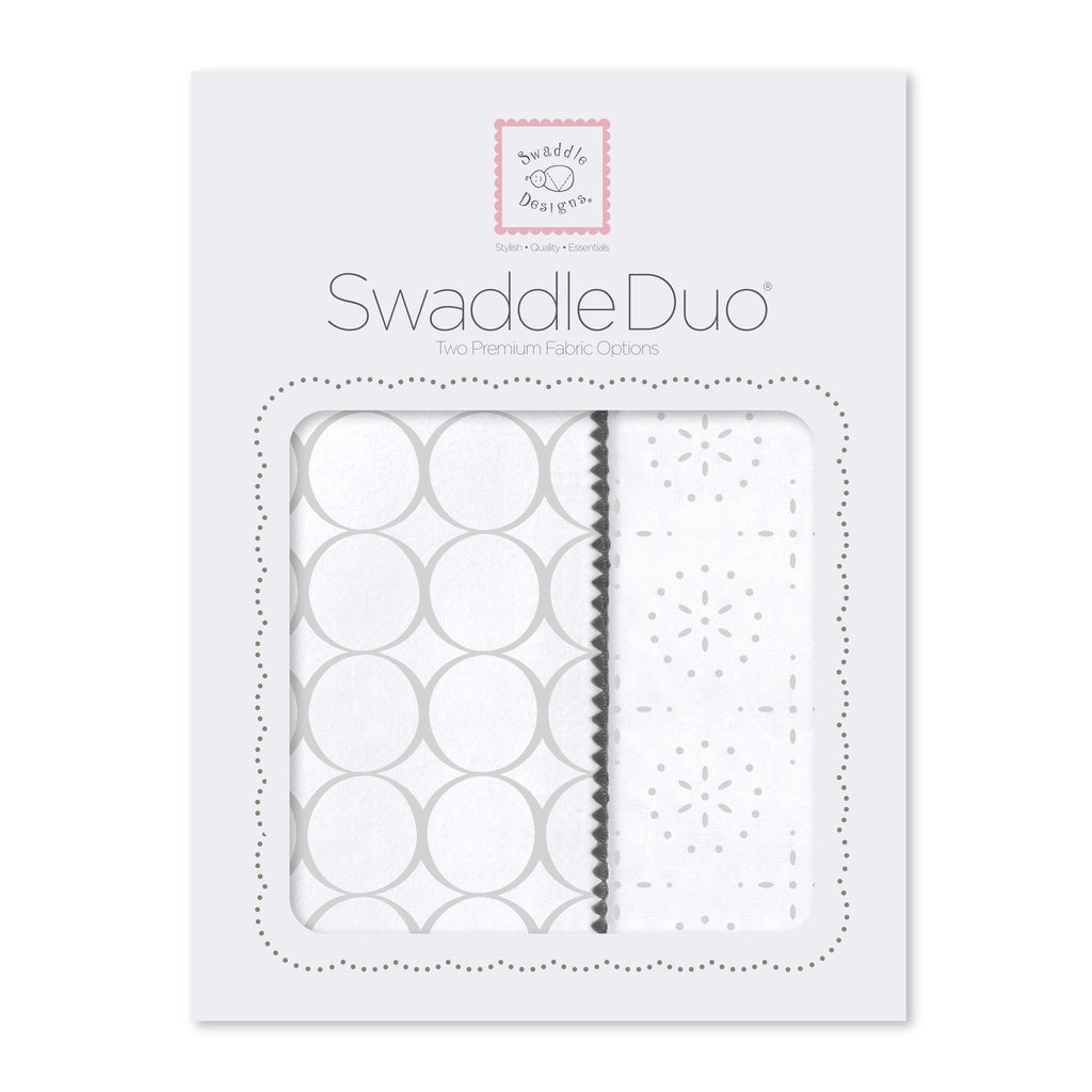 SwaddleDuo - Geo Floral Chevron (Set of 2)