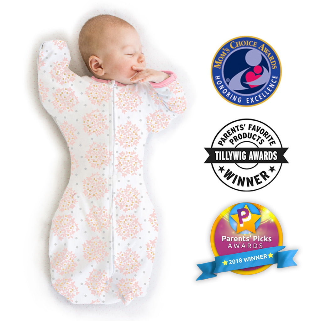 Transitional Swaddle Sack  - Arms Up Mitten Cuffs 