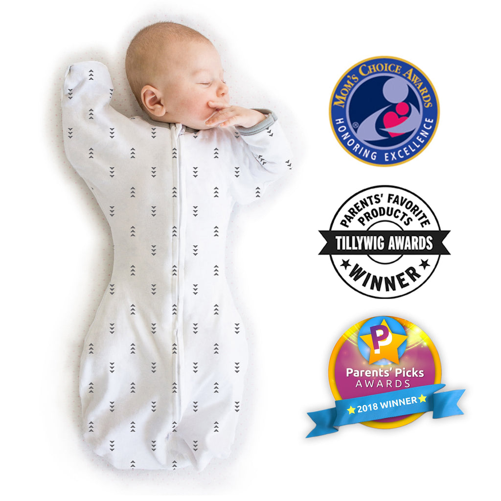 Transitional Swaddle Sack  - Arms Up Mitten Cuffs 