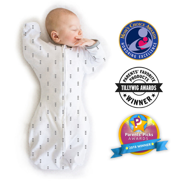 Transitional Swaddle Sack  - Arms Up Mitten Cuffs 