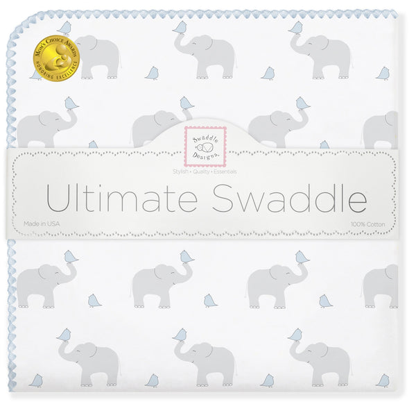 Ultimate Swaddle - Elephant & Chickies