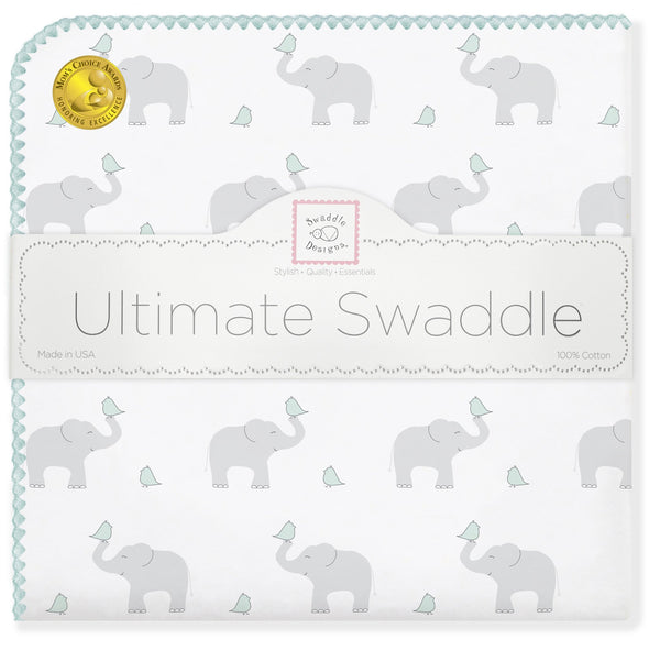 Ultimate Swaddle - Elephant & Chickies