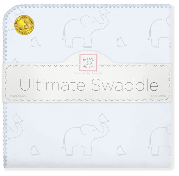 Ultimate Swaddle - Sterling Deco Elephants