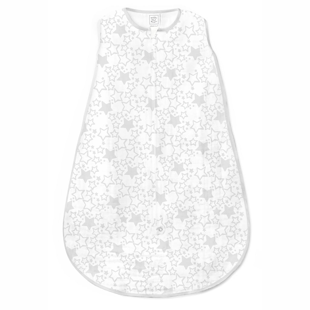 Muslin zzZipMe Sack - Starshine, Sterling