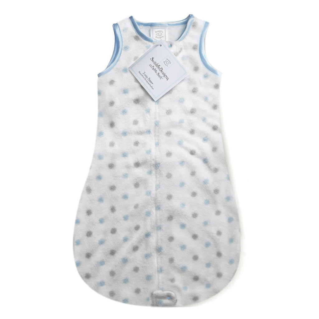 Cozy zzZipMe Sack - Pastel & Sterling Dots