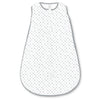 Cotton Knit zzZipMe Sack - Tiny Triangles Shimmer, Sterling