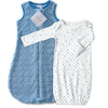 Cozy Puff zzZipMe Sack + Gown Set, Blue