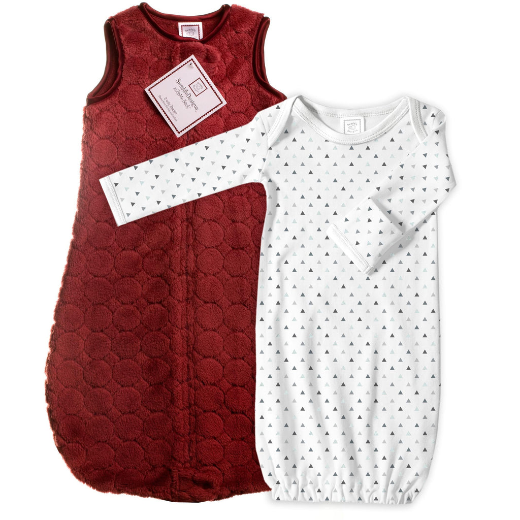 Cozy Puff zzZipMe Sack + Gown Set, Truffle