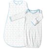 Cotton Knit zzZipMe Sack Set - Tiny Doggie, Pastel Blue