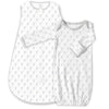 Cotton Knit zzZipMe Sack Set - Tiny Fox, Sterling