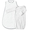 Cotton Knit zzZipMe Sack Set - Tiny Triangles Shimmer, Sterling