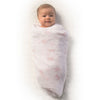 Muslin Swaddle Single - Chevron, Pastel Pink